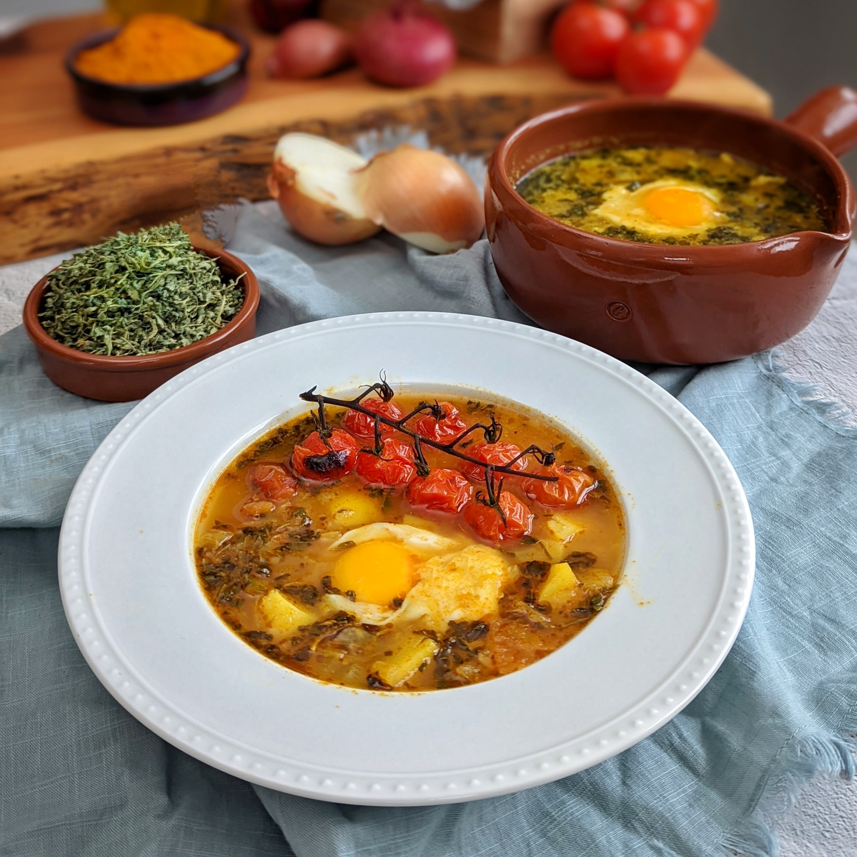Eshkeneh Fenugreek egg drop soup The Caspian Chef